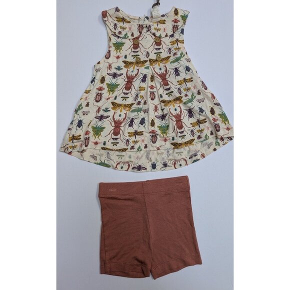 Kate Quinn Modal The last Insects Button Tab Top Bike Shorts Set 18-24 Bugs - Picture 3 of 4